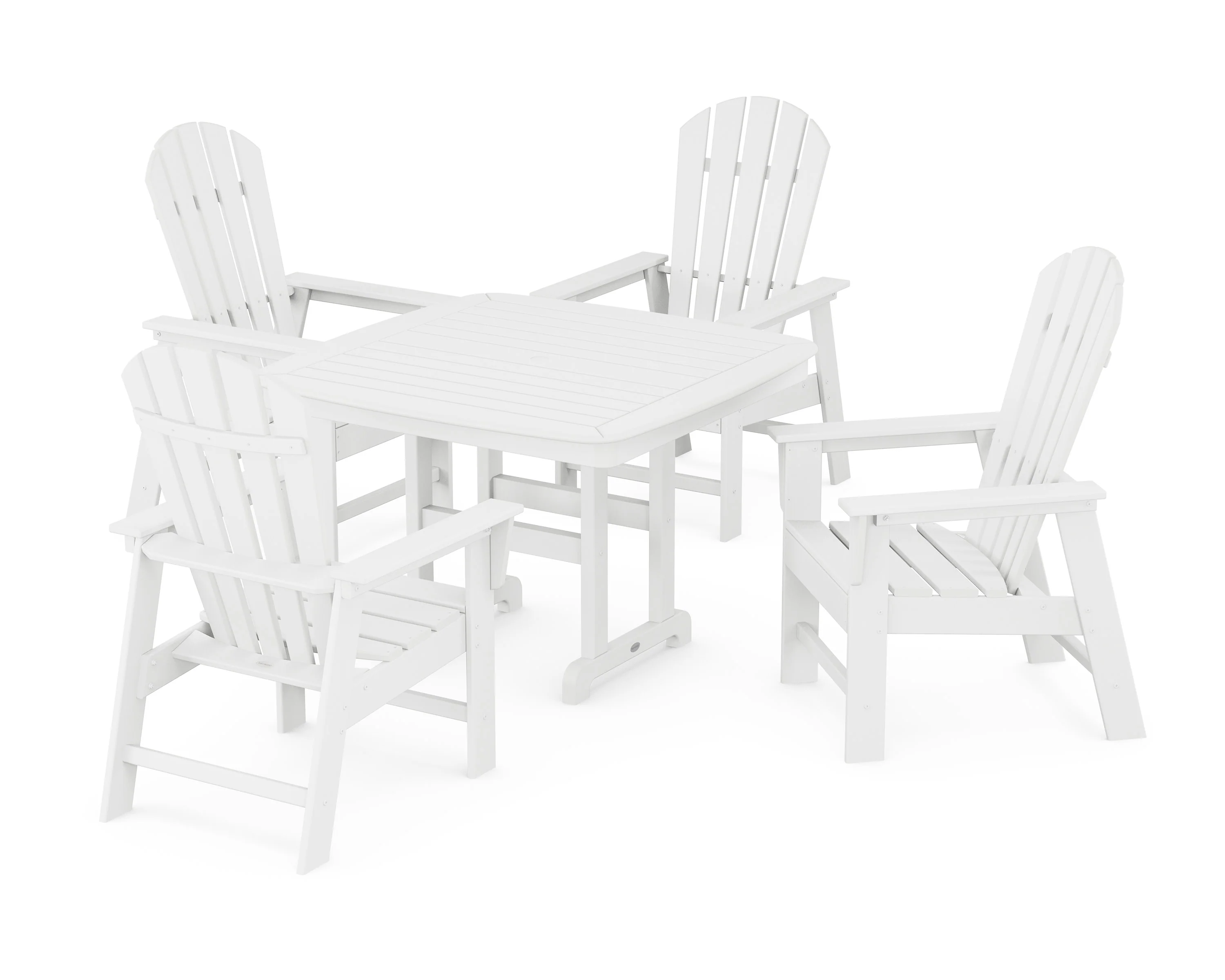 South Beach 5-Piece Dining Set with Trestle Legs - Image 9