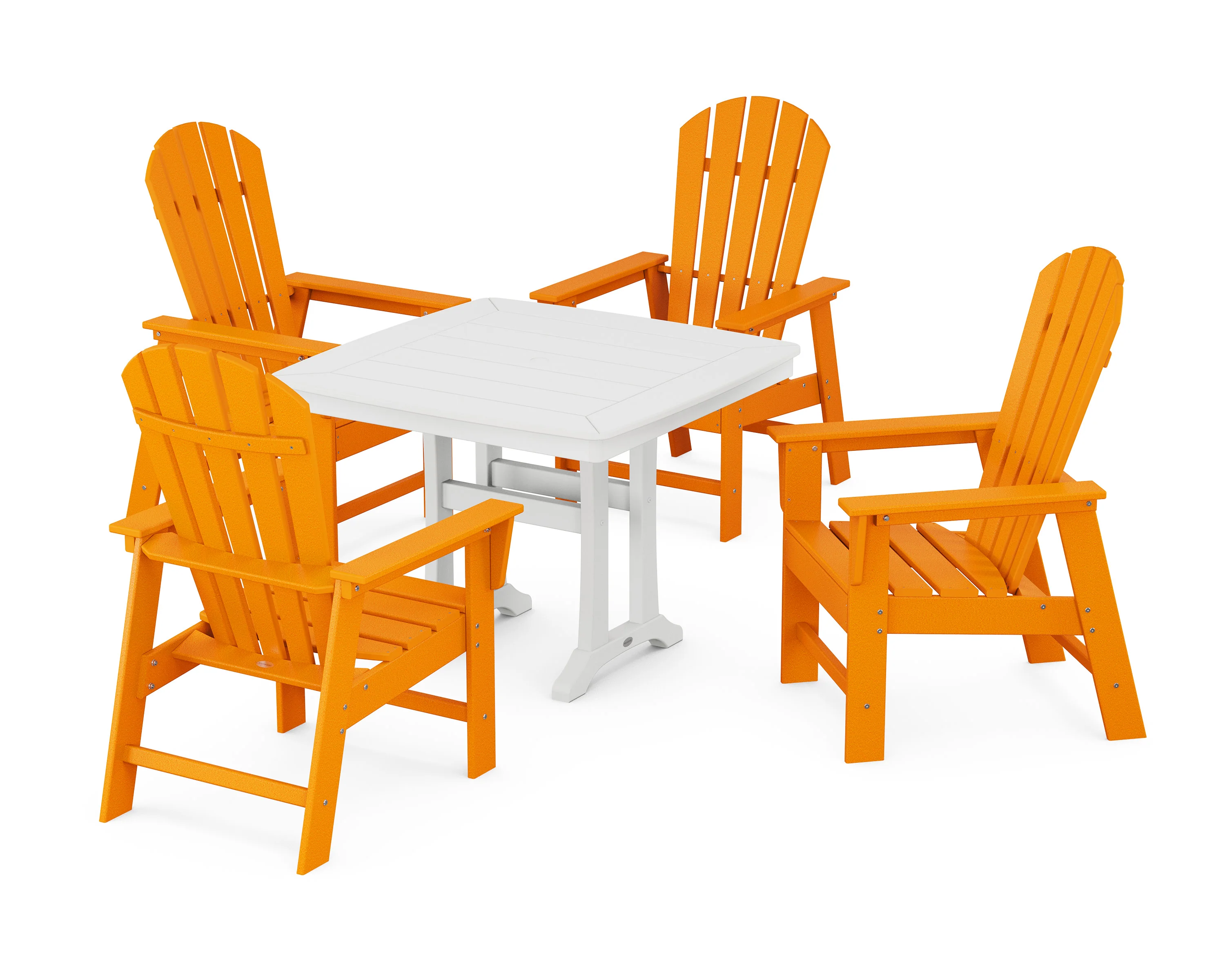 South Beach 5-Piece Dining Set with Trestle Legs - Image 10