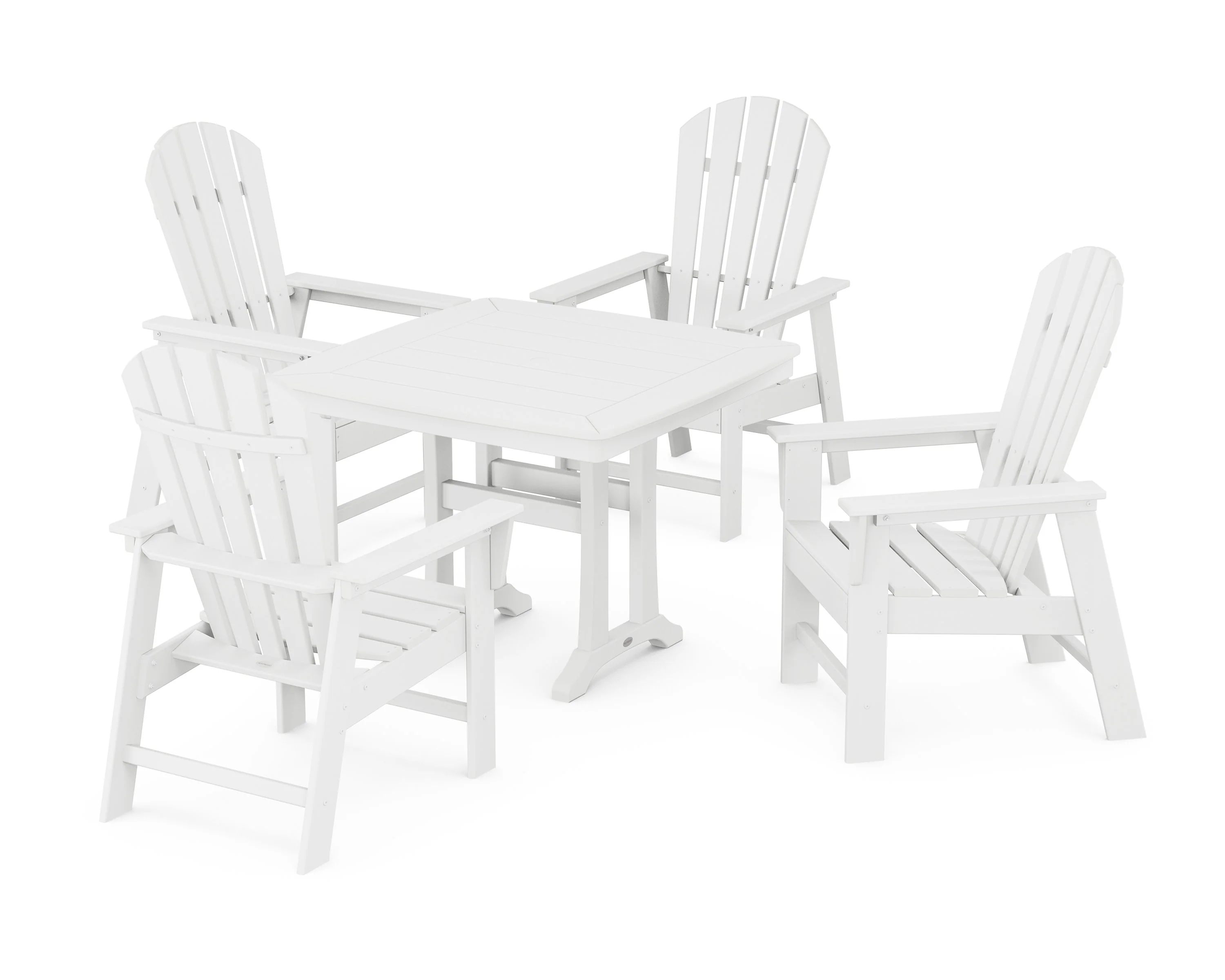 South Beach 5-Piece Dining Set with Trestle Legs - Image 13