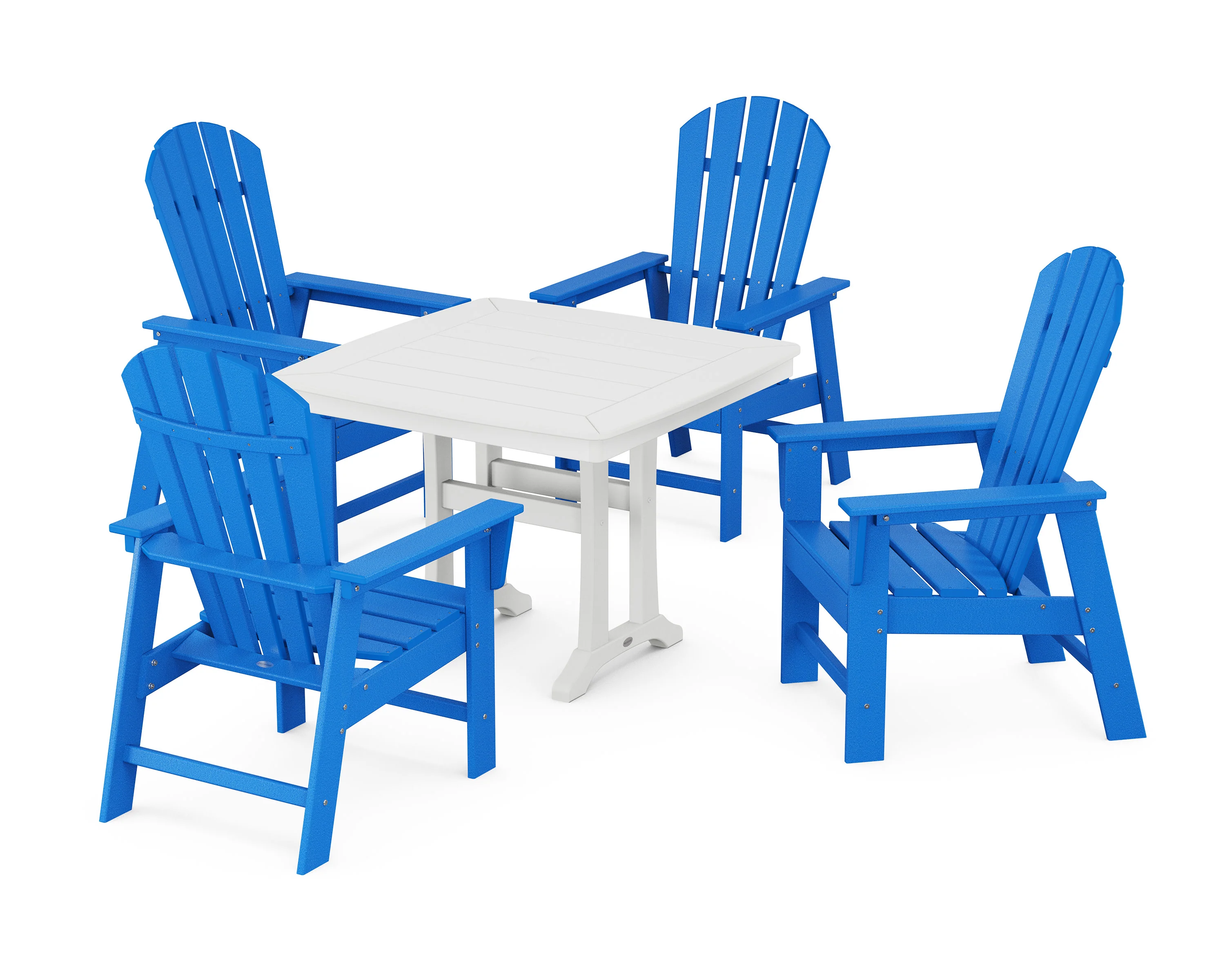 South Beach 5-Piece Dining Set with Trestle Legs - Image 15