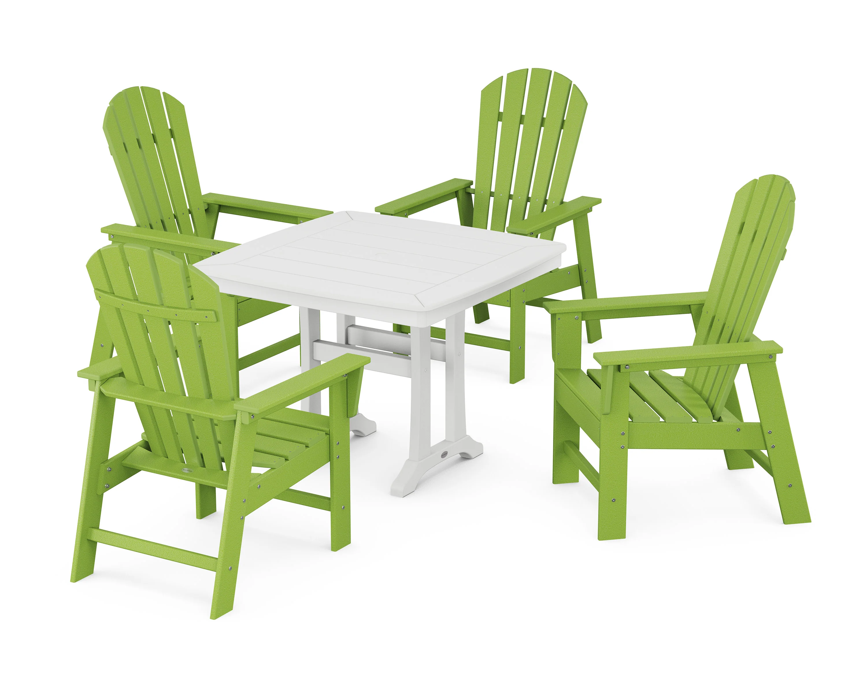 South Beach 5-Piece Dining Set with Trestle Legs - Image 16