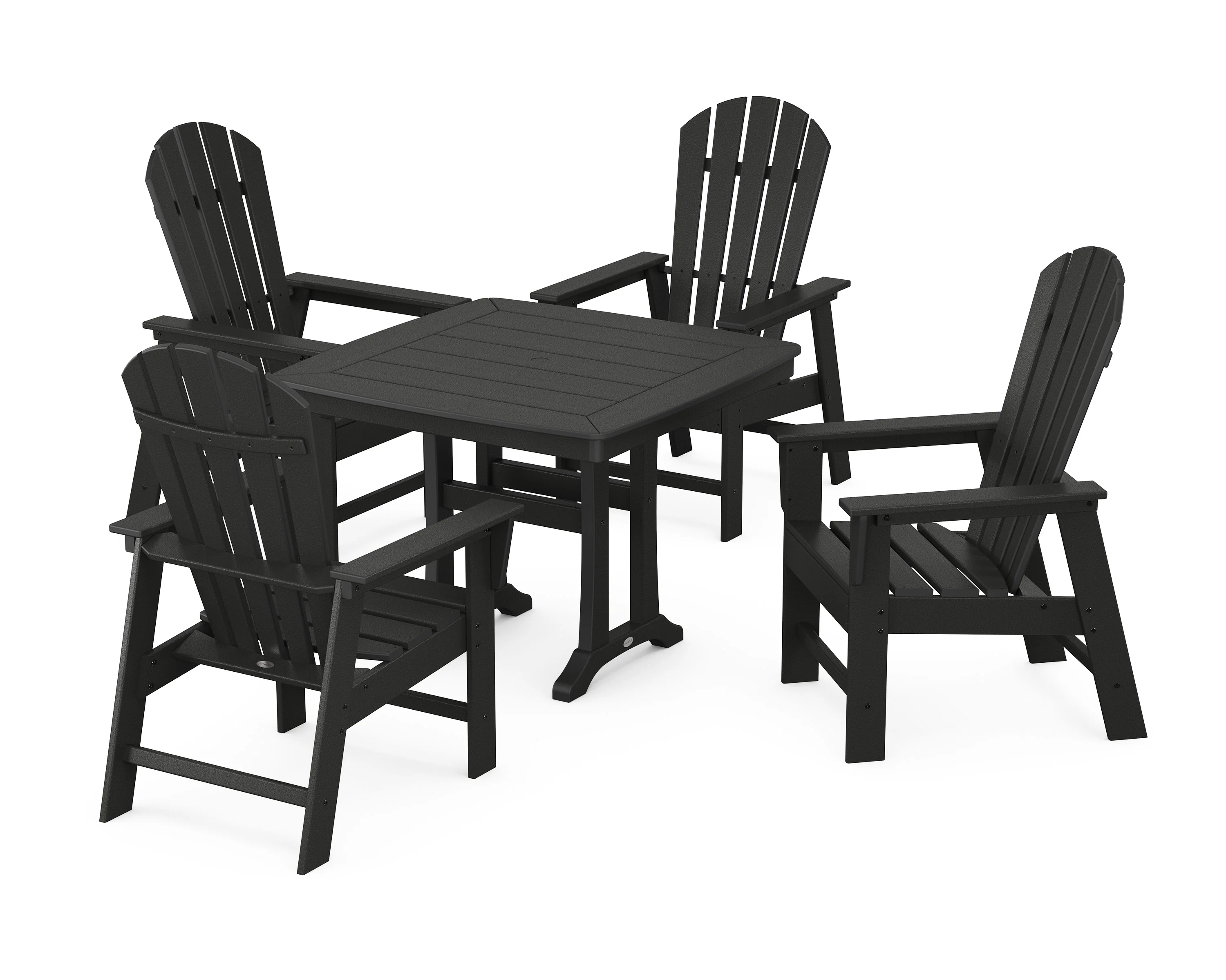 South Beach 5-Piece Dining Set with Trestle Legs - Image 8