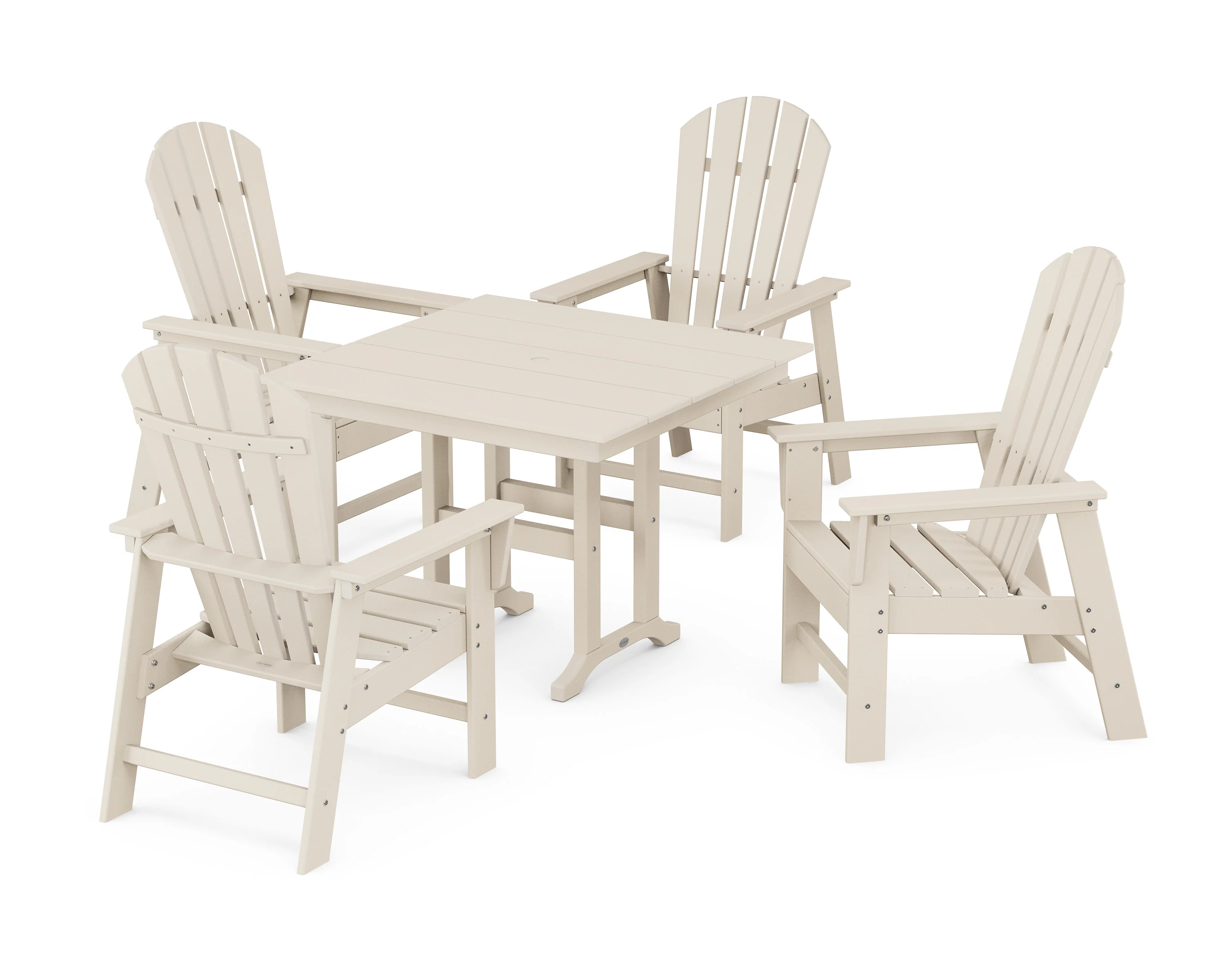 South Beach 5-Piece Farmhouse Dining Set - Image 13