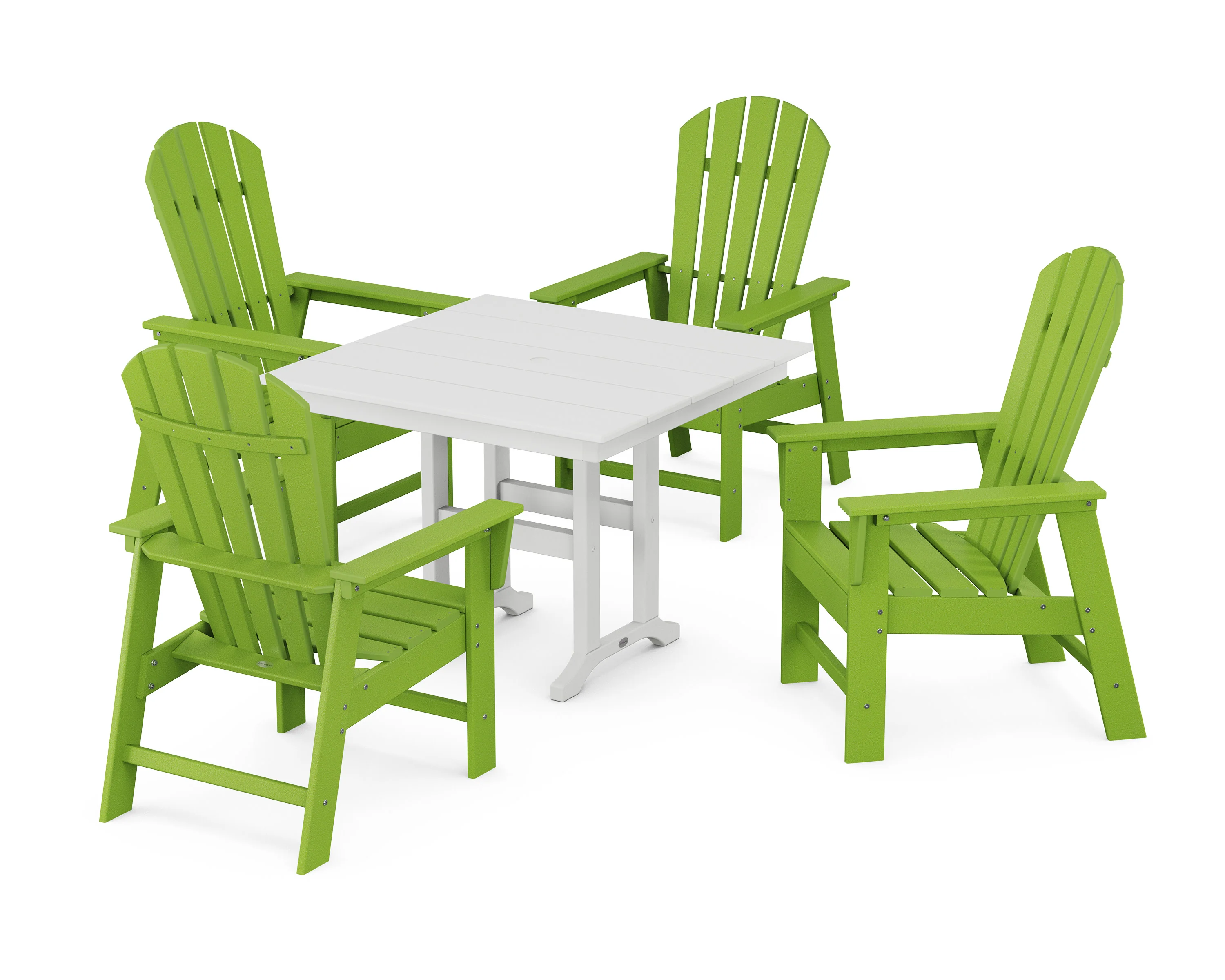South Beach 5-Piece Farmhouse Dining Set - Image 3