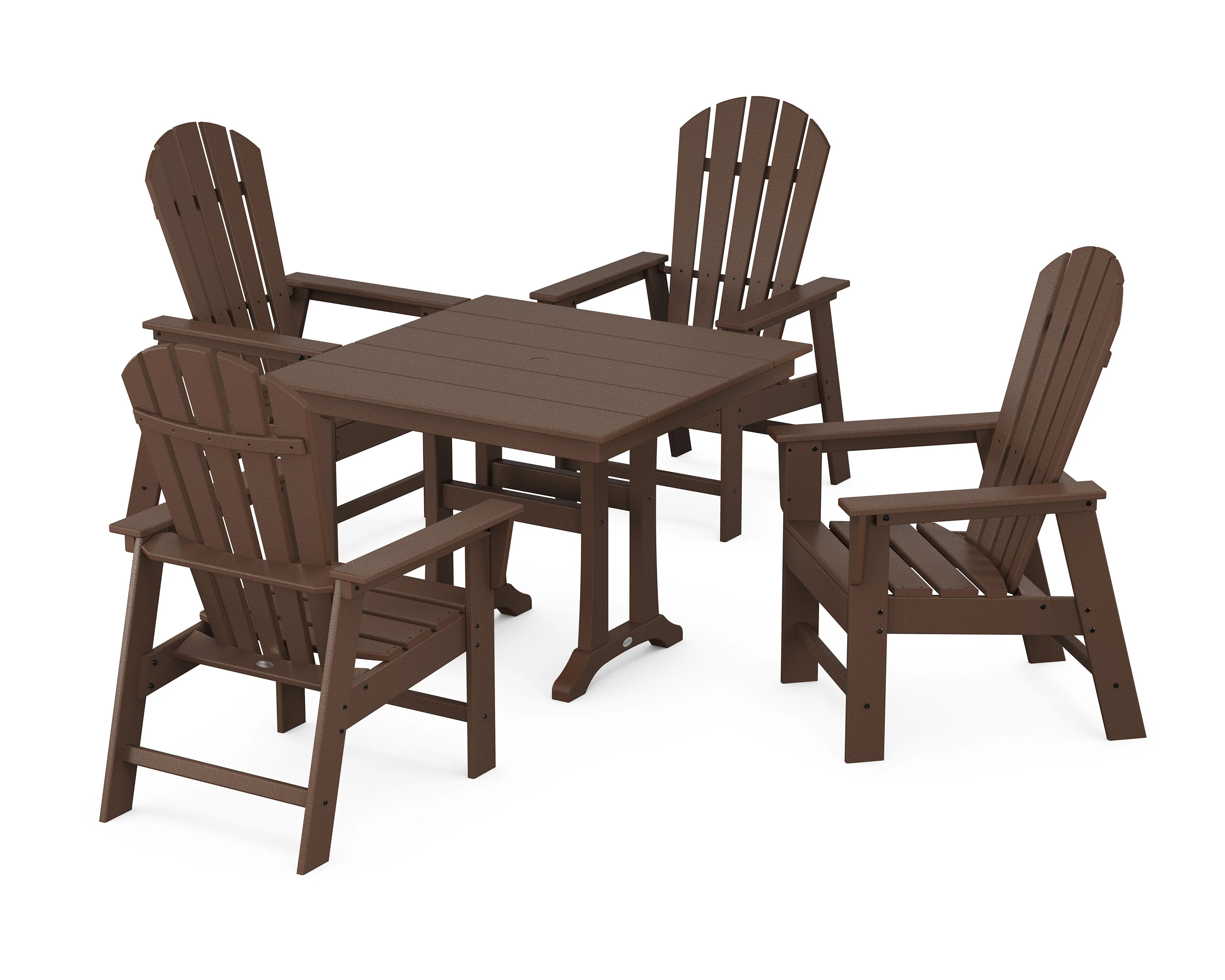 South Beach 5-Piece Farmhouse Dining Set With Trestle Legs - Image 16