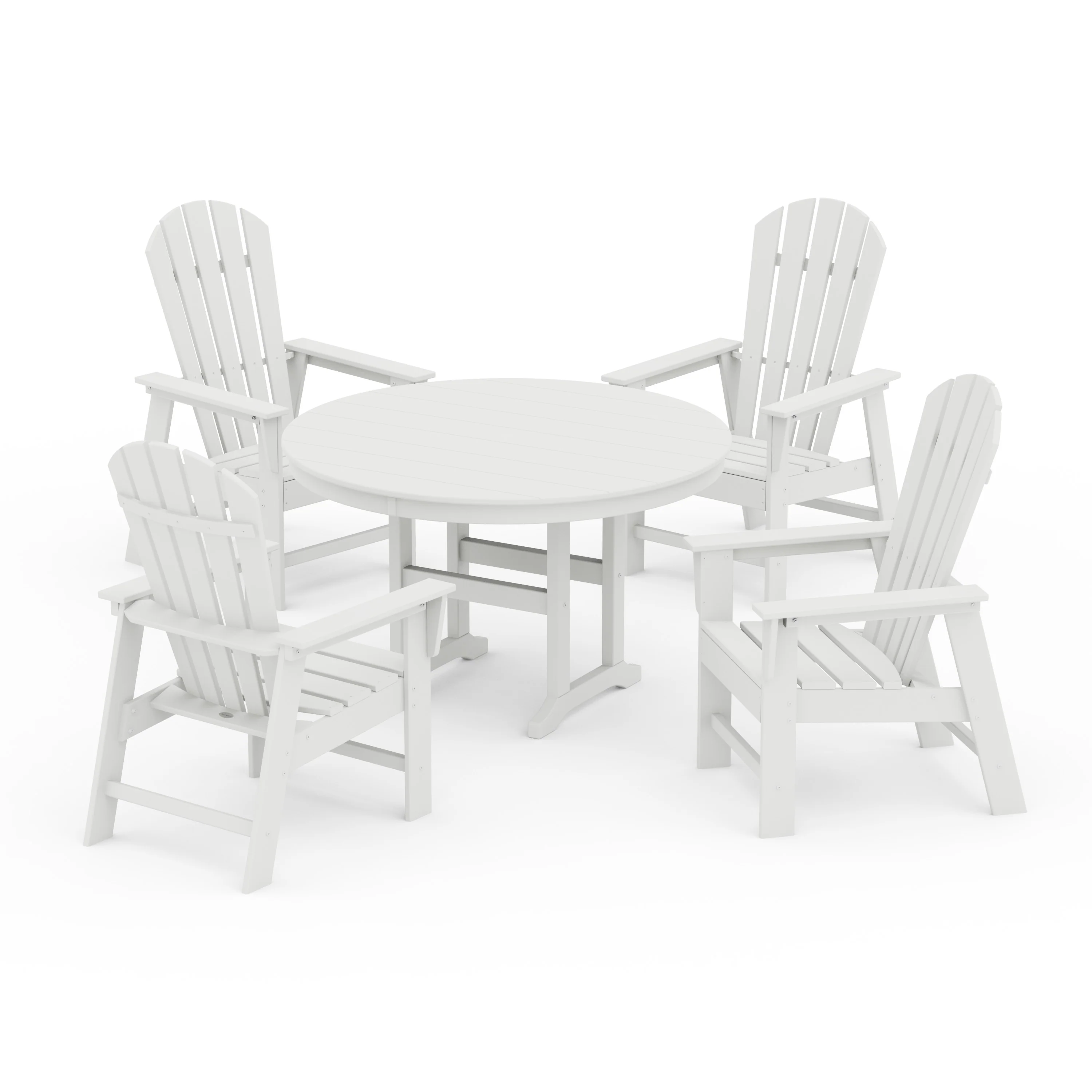 South Beach 5-Piece Round Farmhouse Dining Set - Image 14