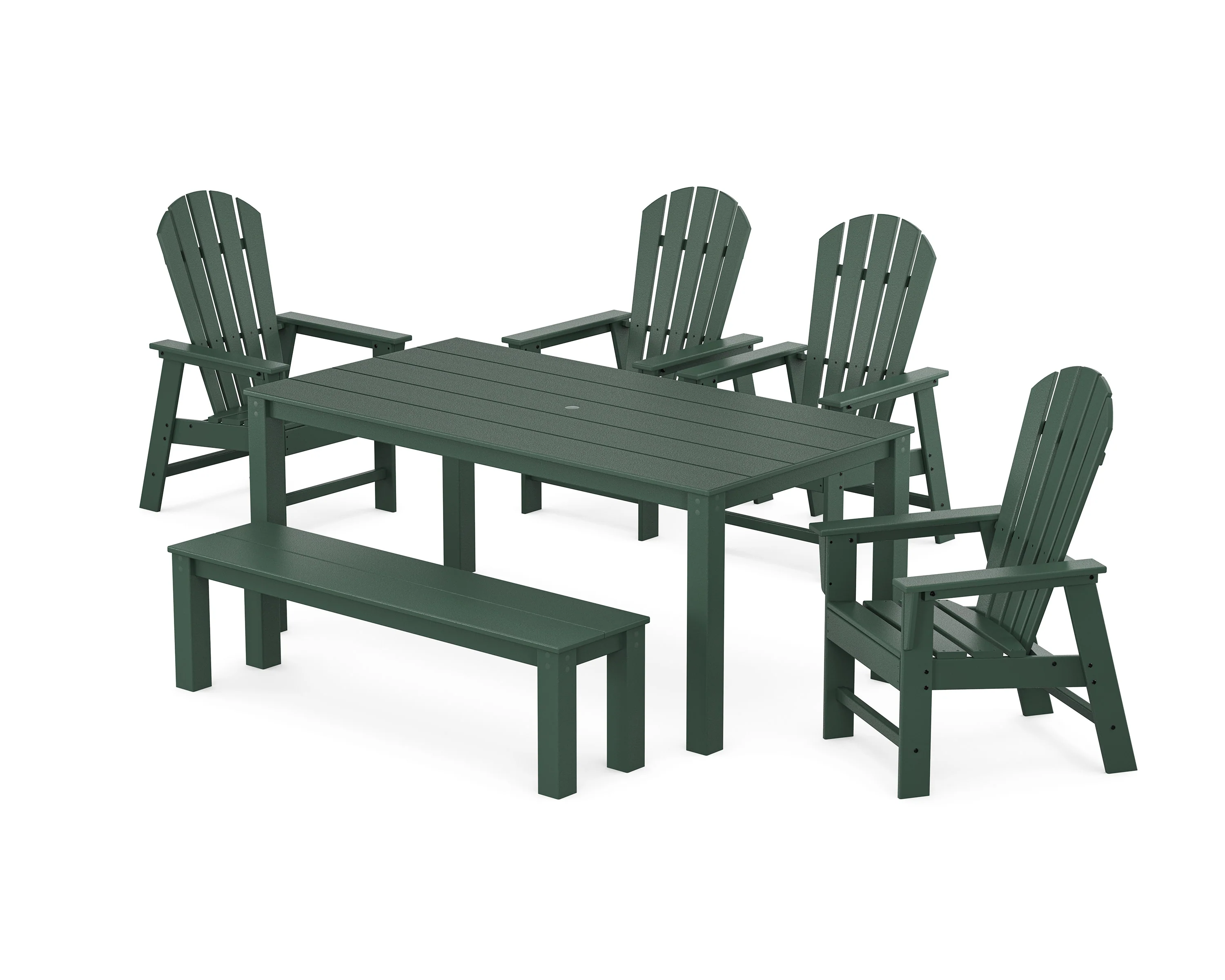 South Beach 6-Piece Parsons Dining Set with Bench - Image 4