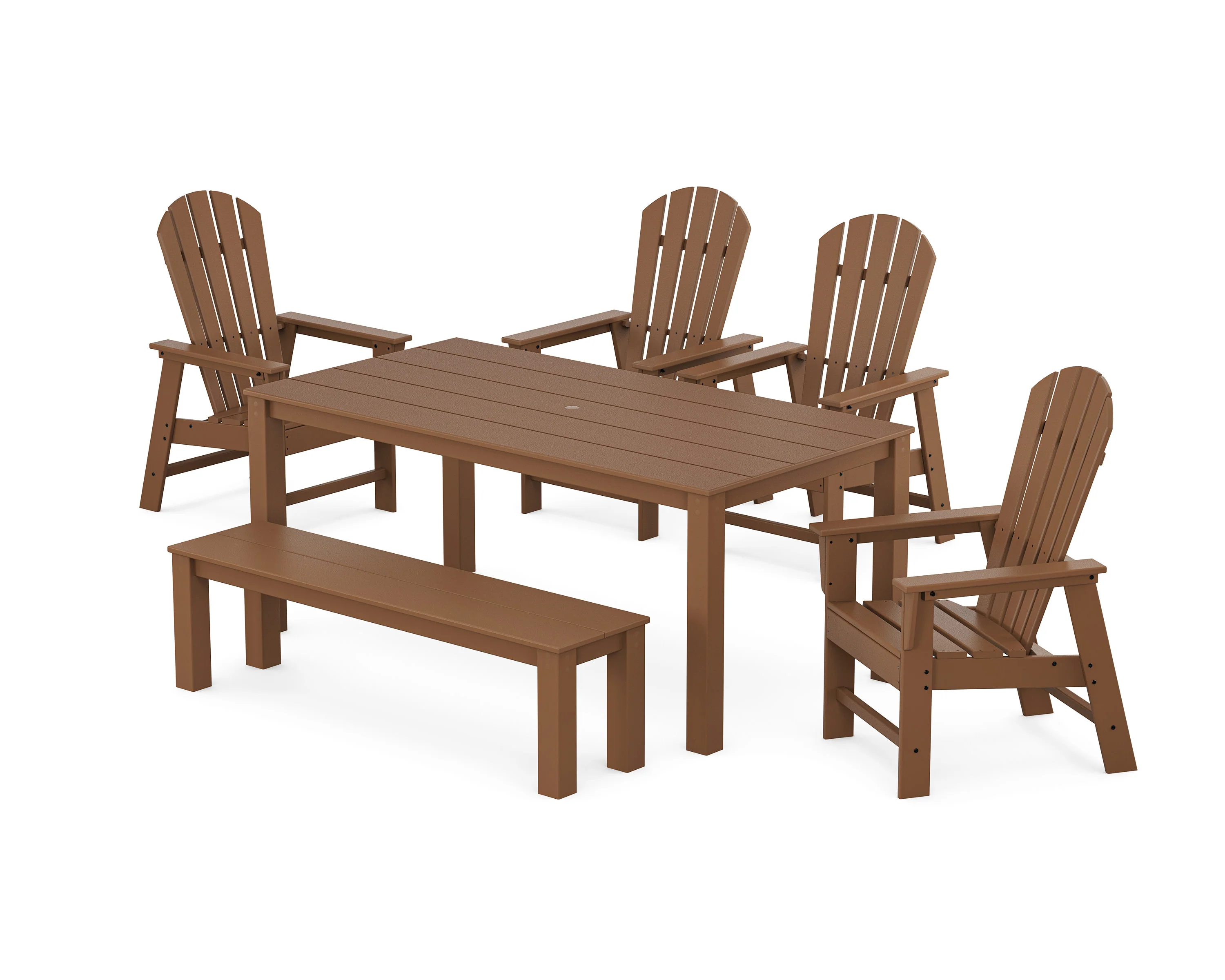 South Beach 6-Piece Parsons Dining Set with Bench - Image 5
