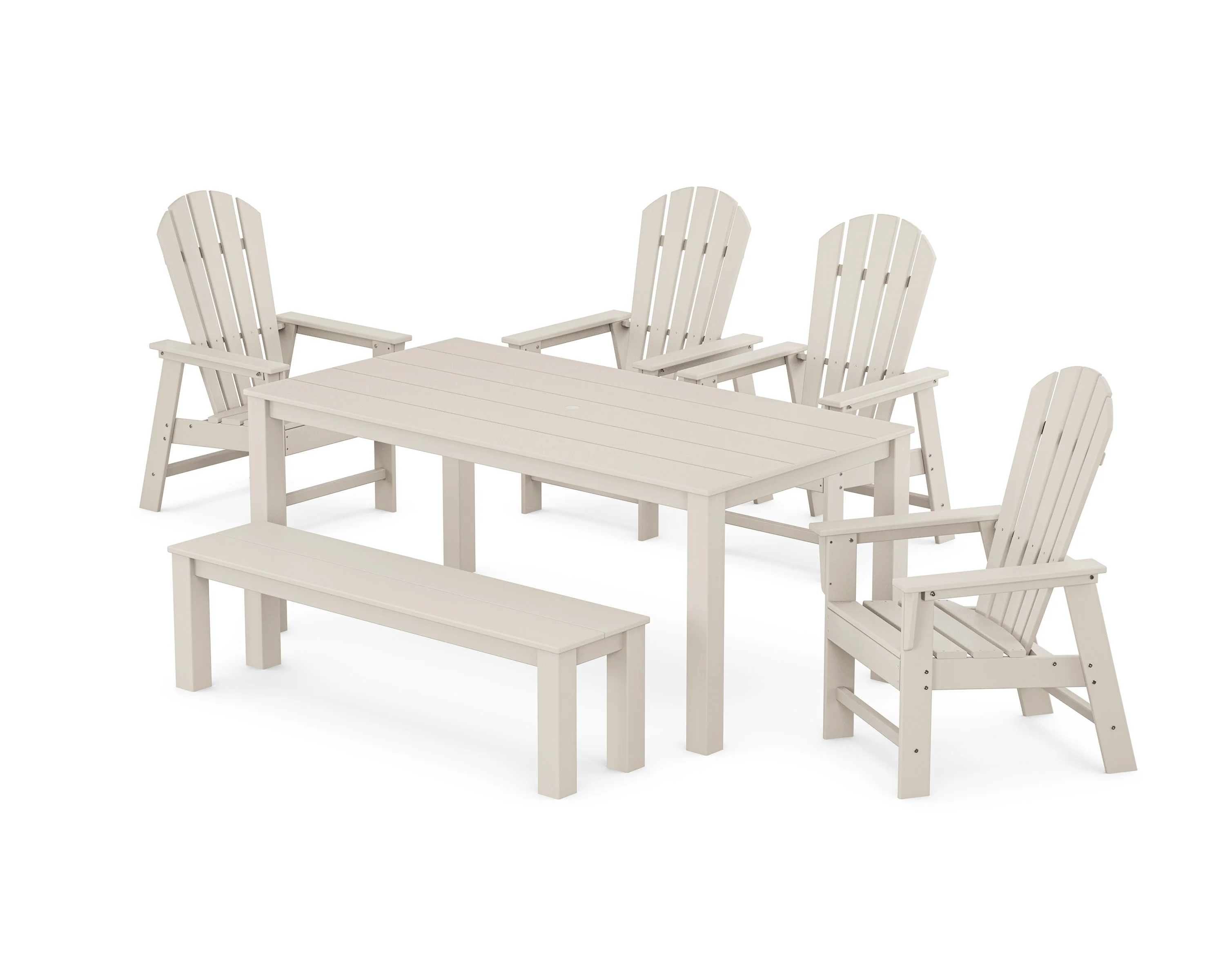 South Beach 6-Piece Parsons Dining Set with Bench - Image 8