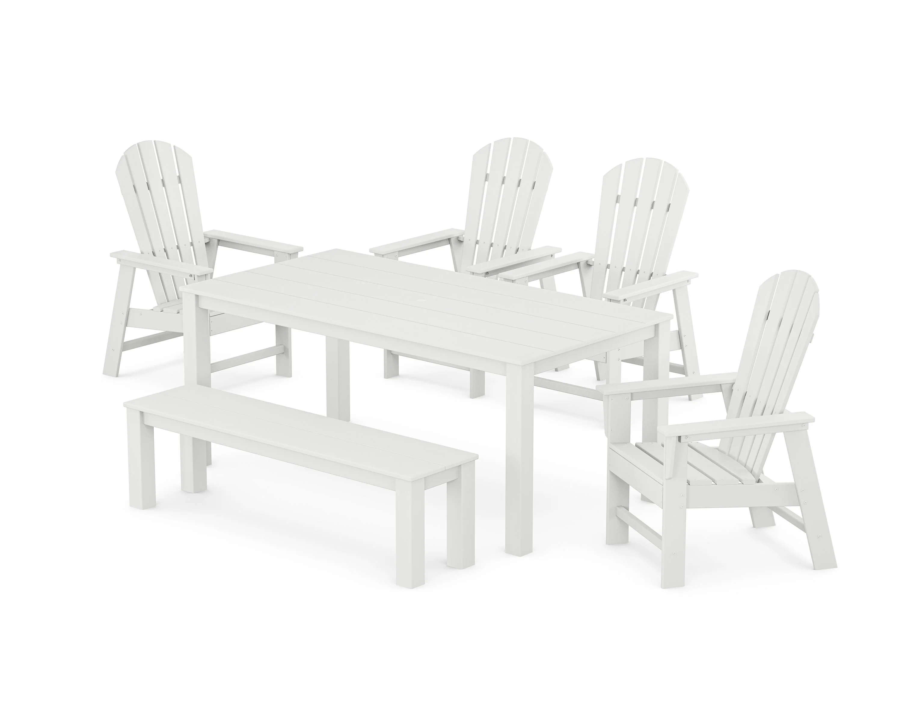 South Beach 6-Piece Parsons Dining Set with Bench - Image 9