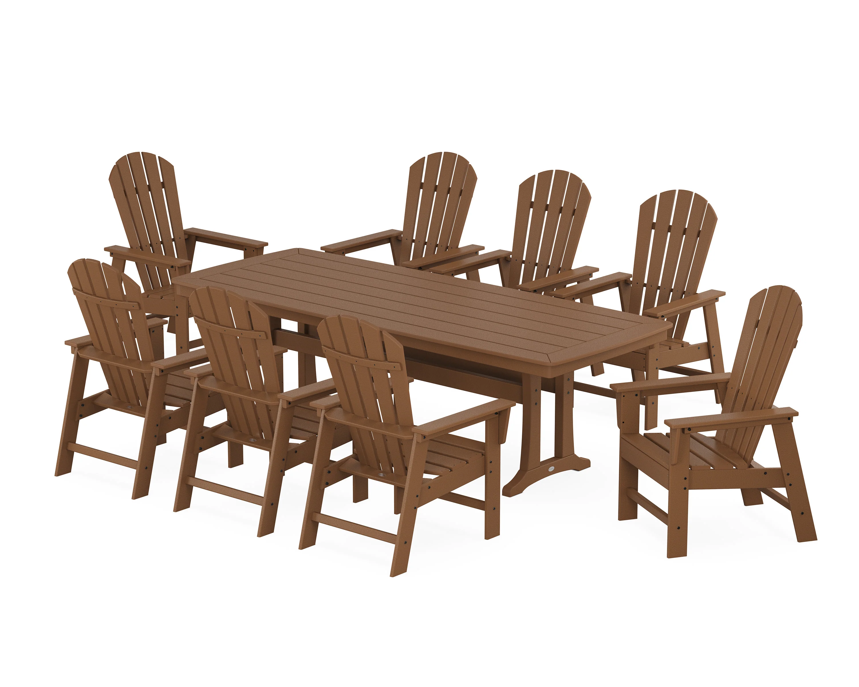 South Beach 9-Piece Dining Set with Trestle Legs - Image 4
