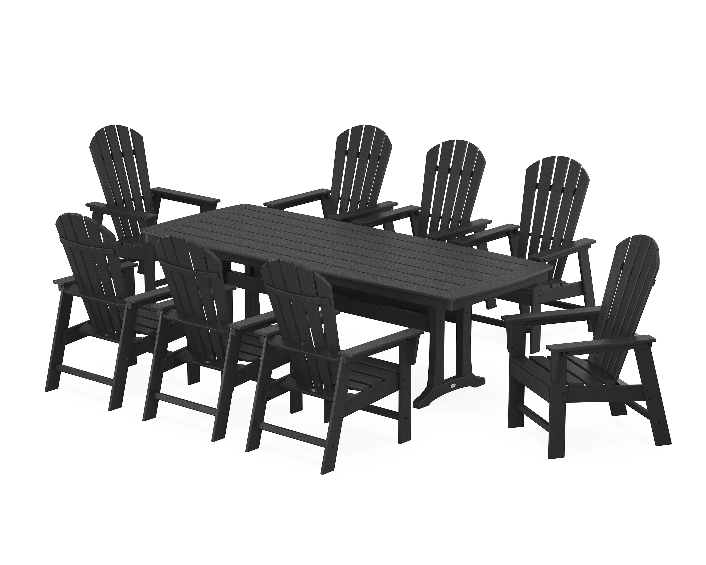 South Beach 9-Piece Dining Set with Trestle Legs - Image 5