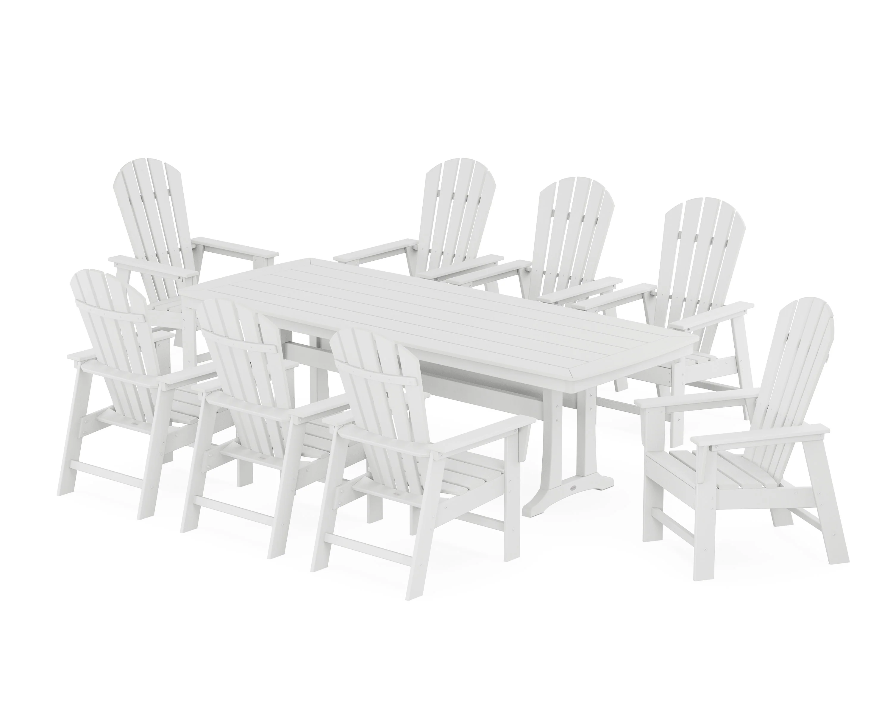 South Beach 9-Piece Dining Set with Trestle Legs - Image 7