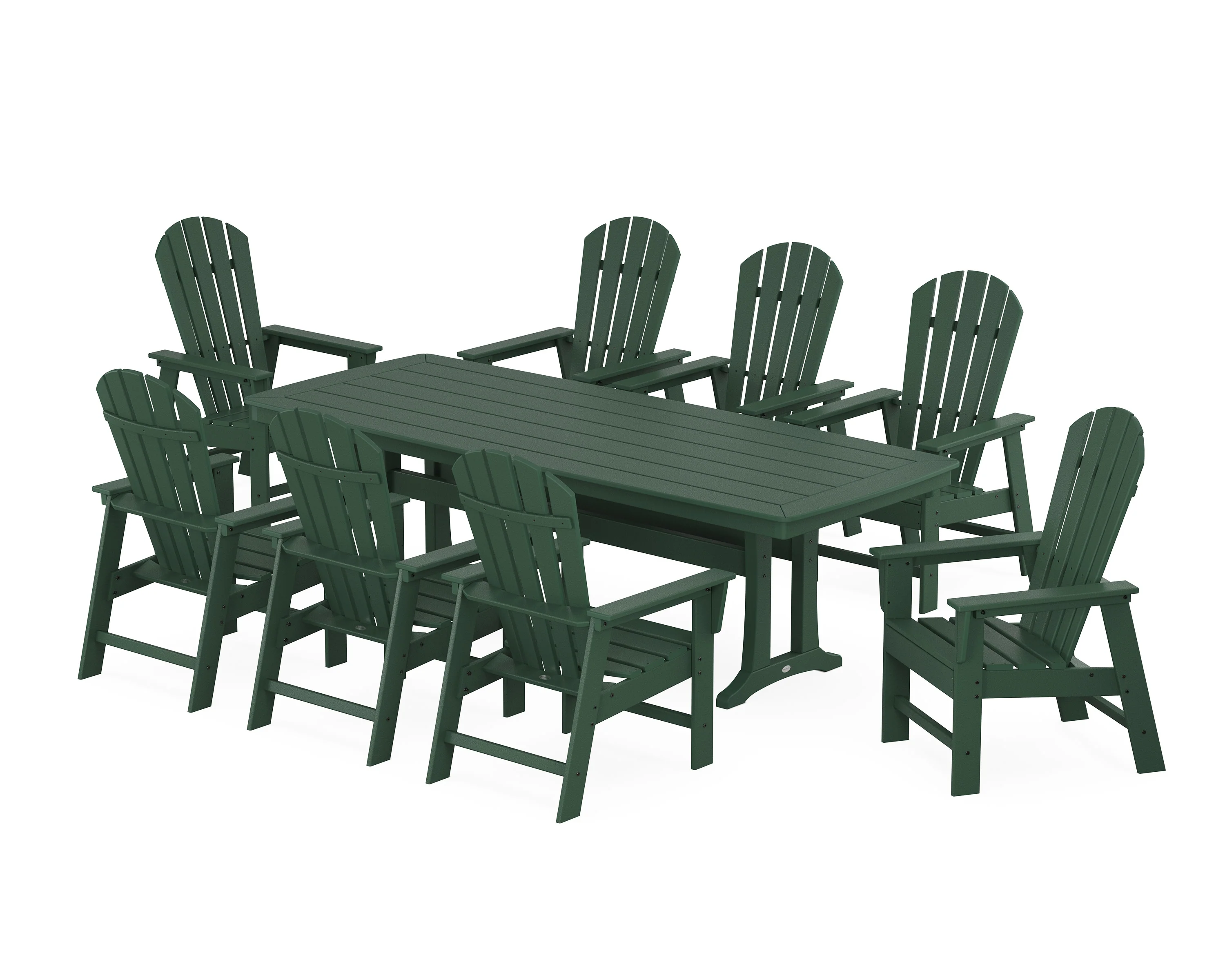 South Beach 9-Piece Dining Set with Trestle Legs - Image 9