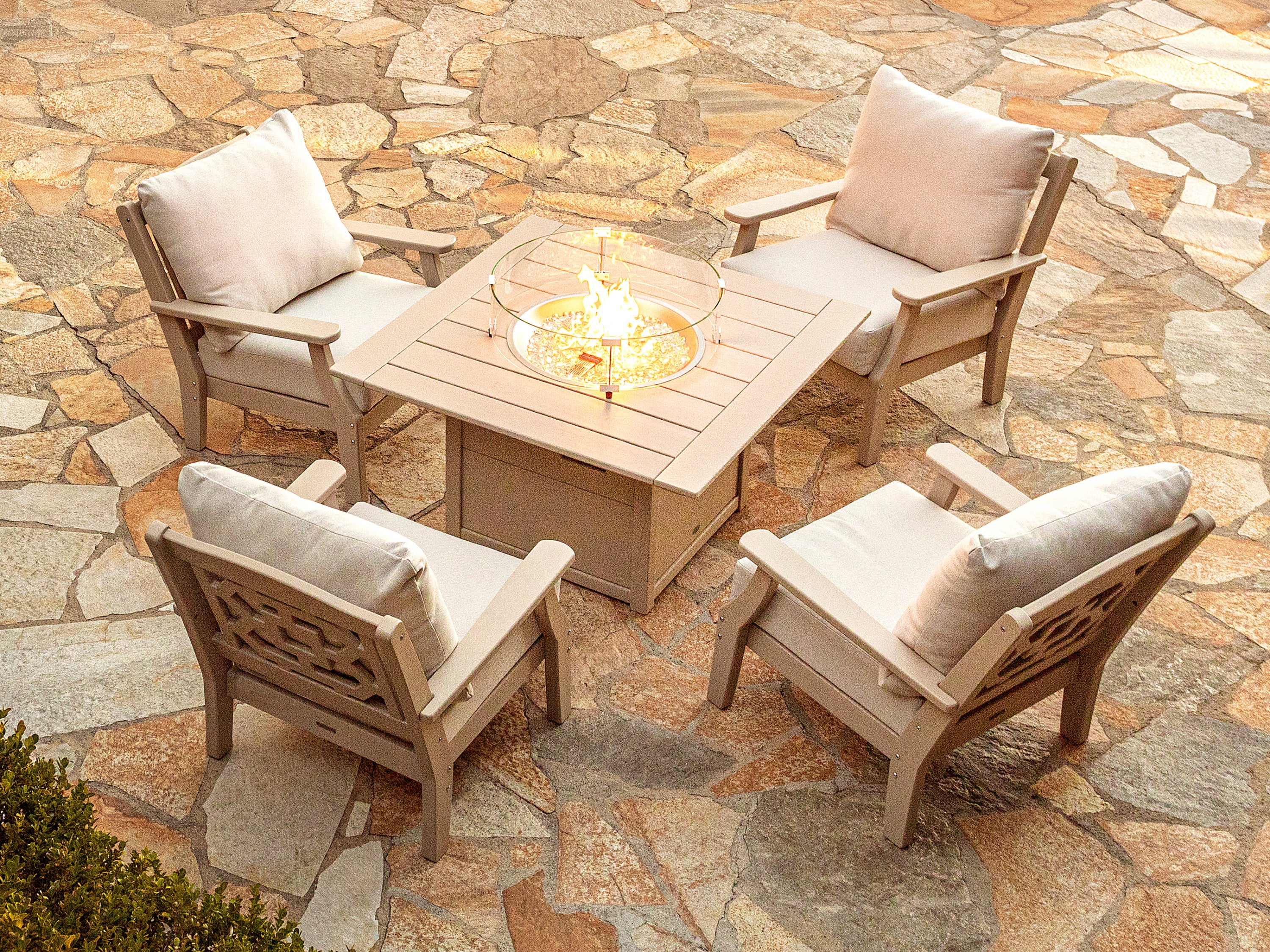 Square 42" Fire Pit Table - Image 4