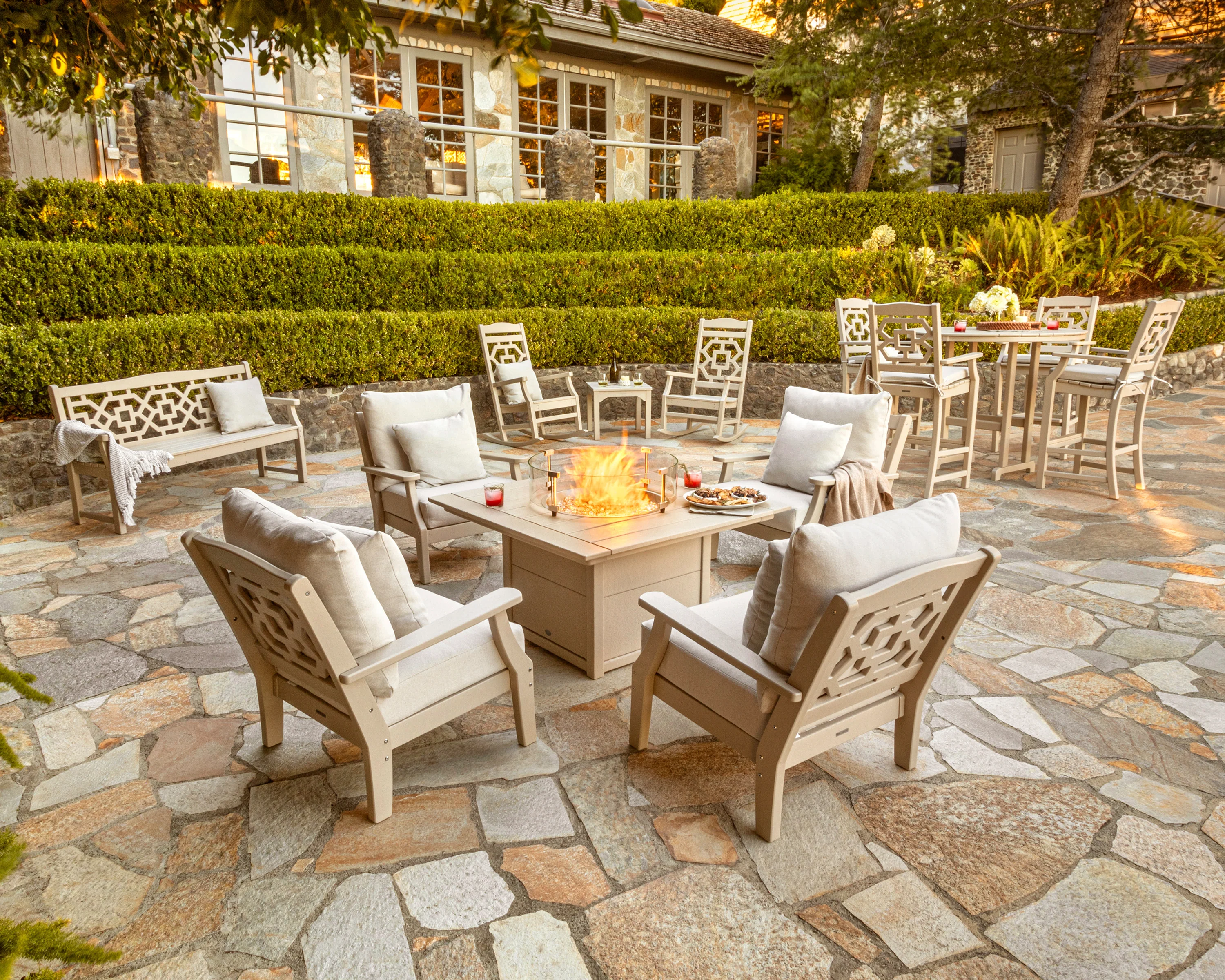 Square 42" Fire Pit Table - Image 5