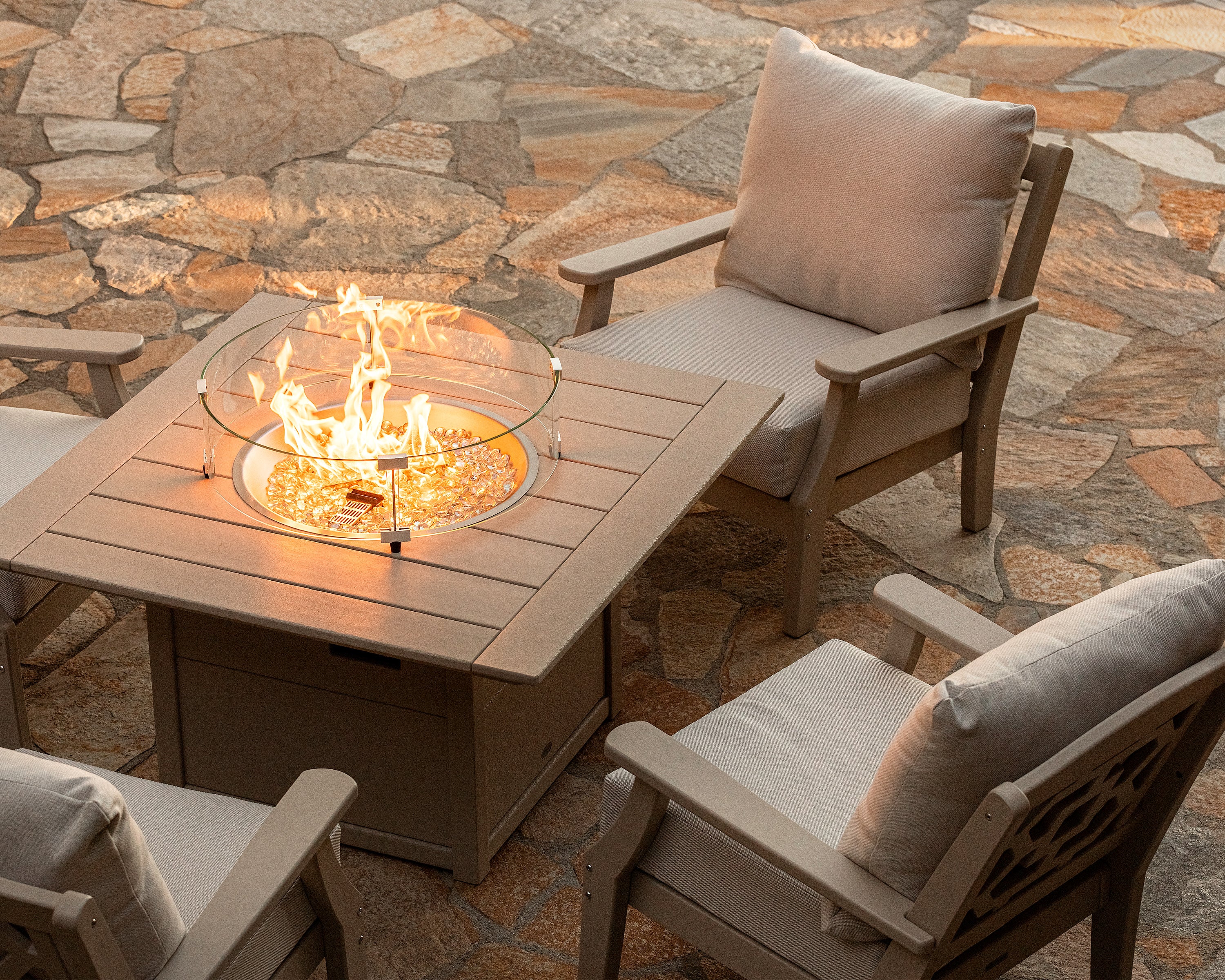 Square 42" Fire Pit Table - Image 7