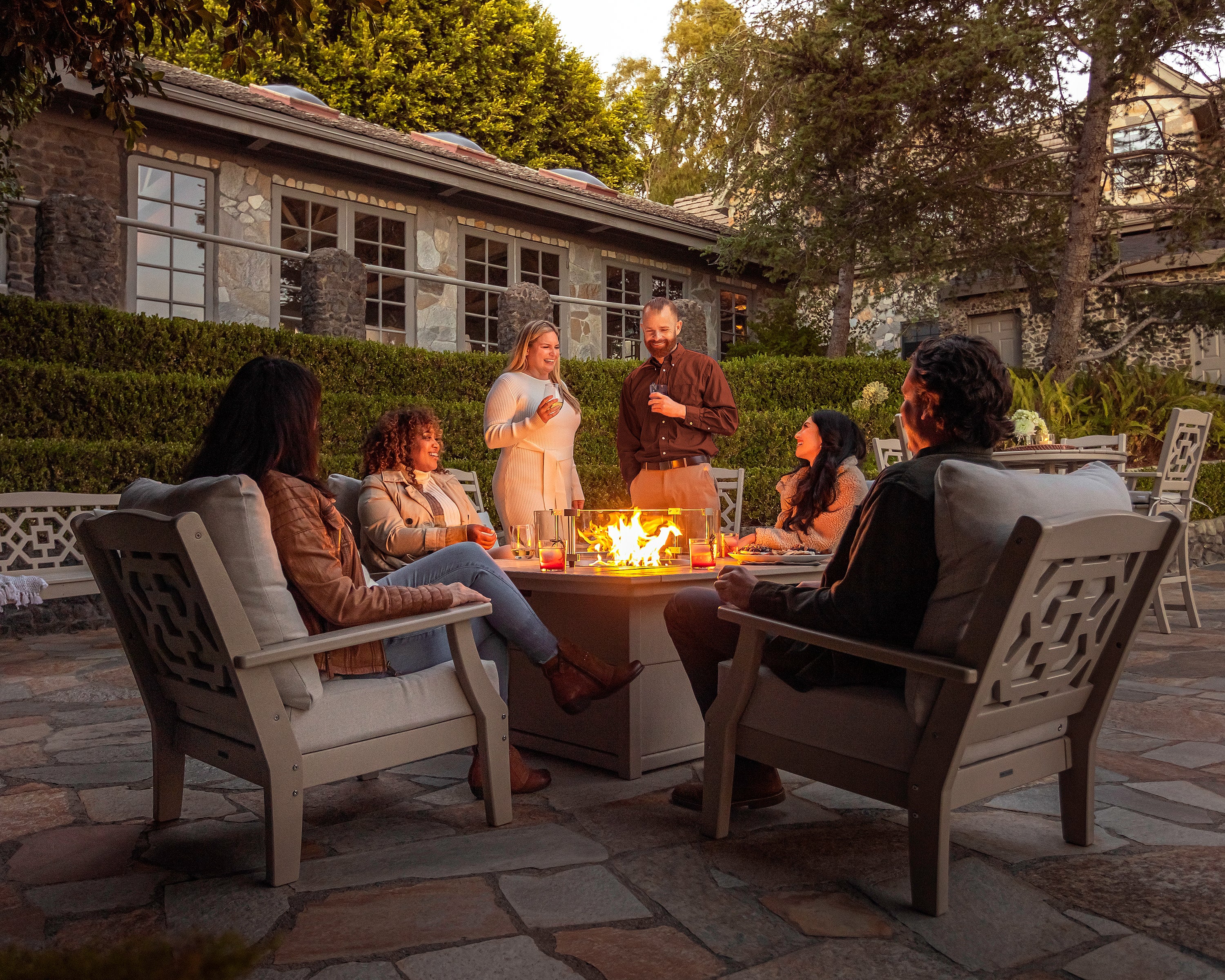 Square 42" Fire Pit Table - Image 8