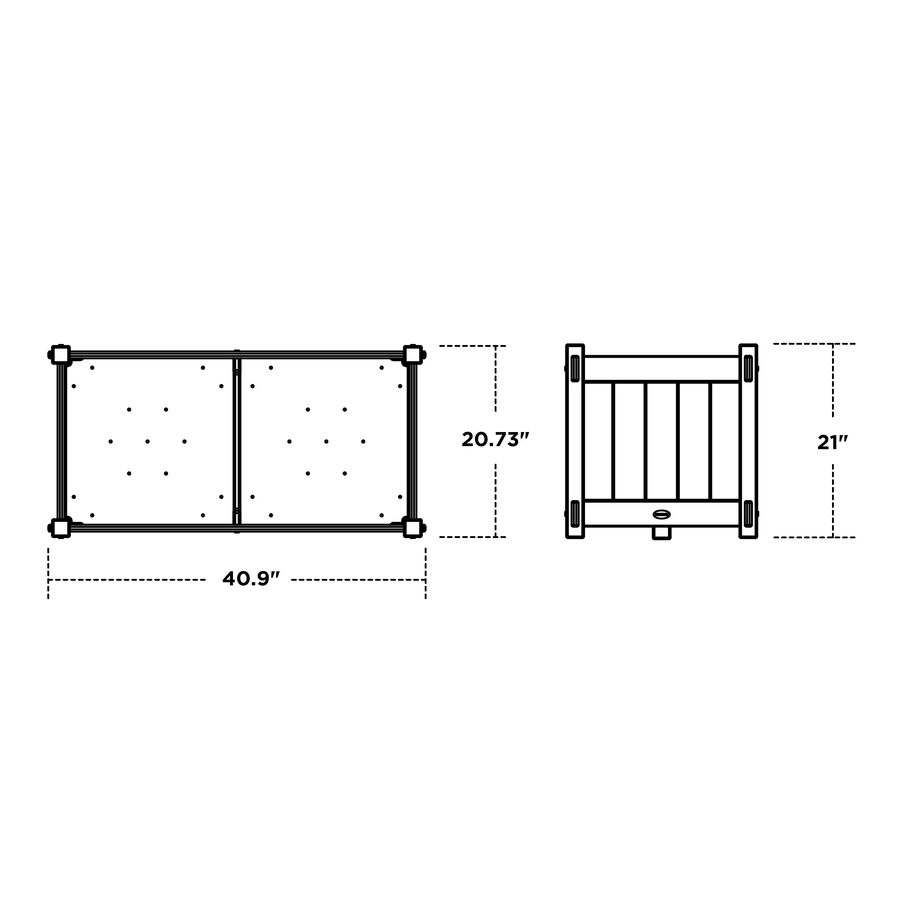 Vineyard Large Rectangle Double Planter Box - Image 5